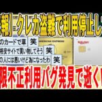 【2ch面白いスレ】【悲報】クレカ盗難で利用停止しても、無限不正利用バグ発見で逝くｗｗｗｗｗｗｗｗｗｗｗ　聞き流し/2ch天国